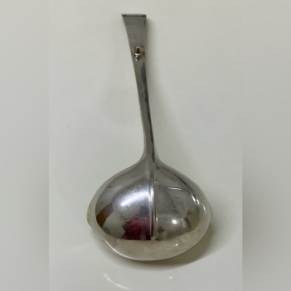 Vintage Raimond Large Raised Rattail Hook Stand Silver Plated Punch Soup Ladle - Picture 8 of 16